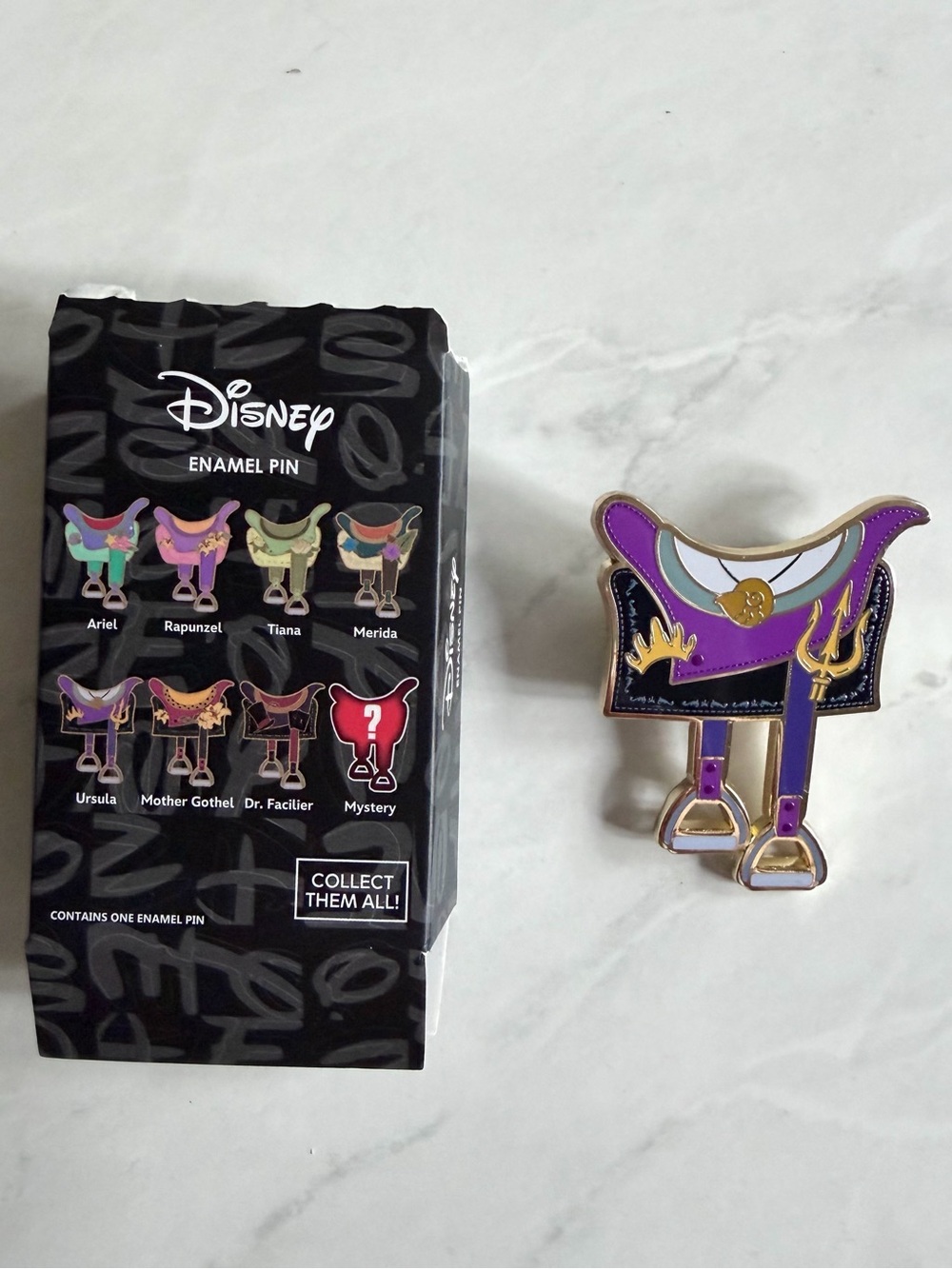 Disney Pink A La Mode Villains Saddle Pin LE 500 - Ursula